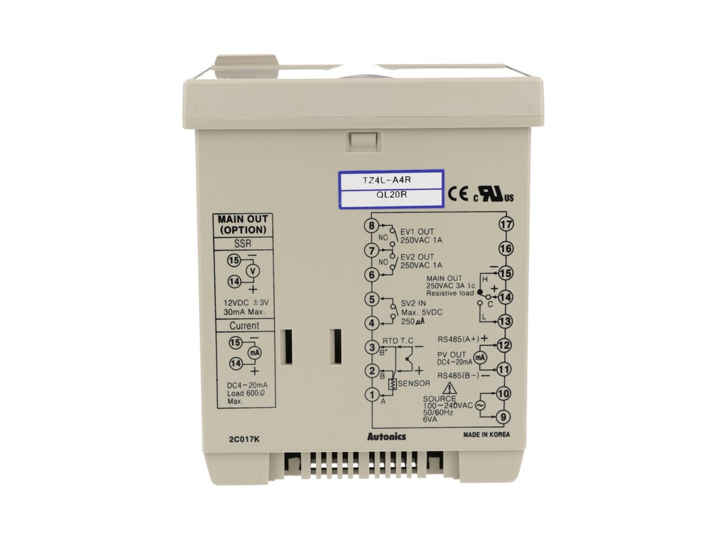 TZ4L-A4R — CONTROLADOR DE TEMP. PID 4DIG. 96X96X100mm