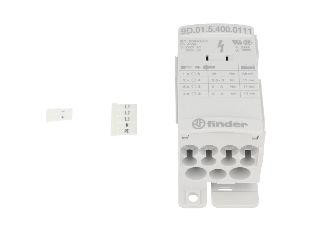 9D0154000111 – BLOQUE DE DISTRIBUCIÓN 1 ENTRADA, 11 SALIDAS, 400A