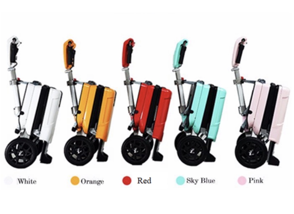 SCOOTY-W — SILLA PLEGABLE ELECTRICA TIPO MALETÍN COLOR BLANCO