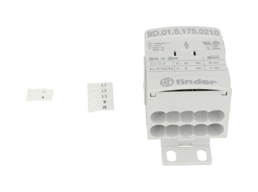 9D0151750210 – BLOQUE DE DISTRIBUCIÓN 2 ENTRADAS, 10 SALIDAS, 175A