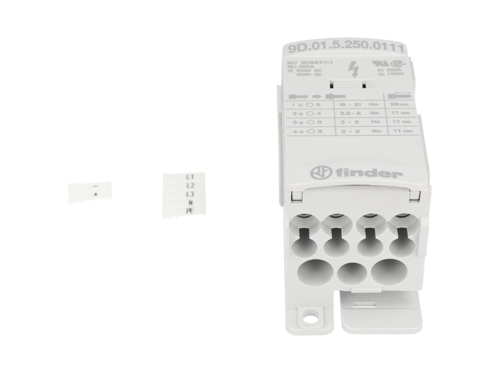 9D0152500111 – BLOQUE DE DISTRIBUCIÓN 1 ENTRADA, 11 SALIDAS, 250A