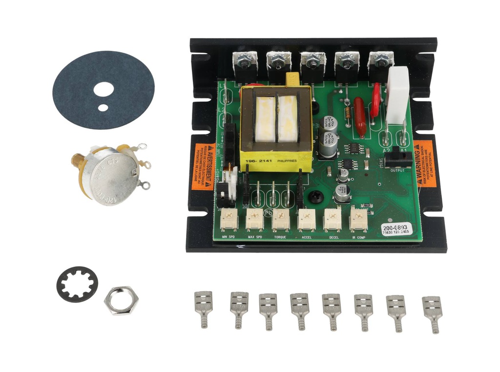 LGD400-10 — TARJETA CONTR.VELOCIDAD CD CON TORQUE 1/8-2HP, 115/230VCA INHIBIT SELECC.+DE 5A. REQUIERE DISIP. HSK-0001 (# ANTERIOR mm23002D) 