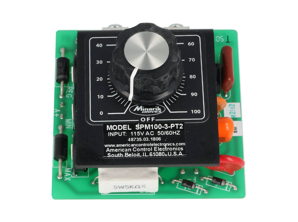 SPM100-3-PT2 — TARJETA CONTROL CD 1/50-1/8HP 115VCA (# ANTERIOR SQ16U) 