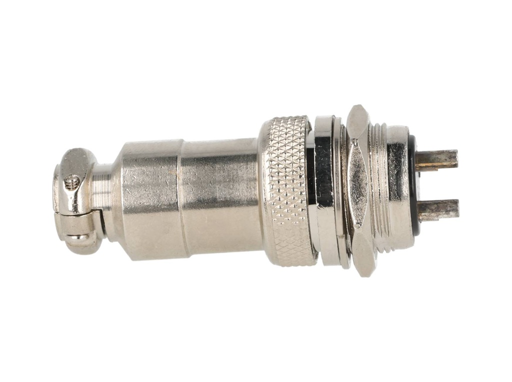 TP-GX20-2P — CONECTORES (PAR GX20 2 PIN MACHO/HEMBRAPARA PANEL Y EXTENSION 7A/125VCA, 20mm