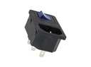 TP-CF-B — INTERRUPTOR CON FUSIBLE Y CONECTOR PARA GABINETE, 125VCA/10AMP. COLOR AZUL