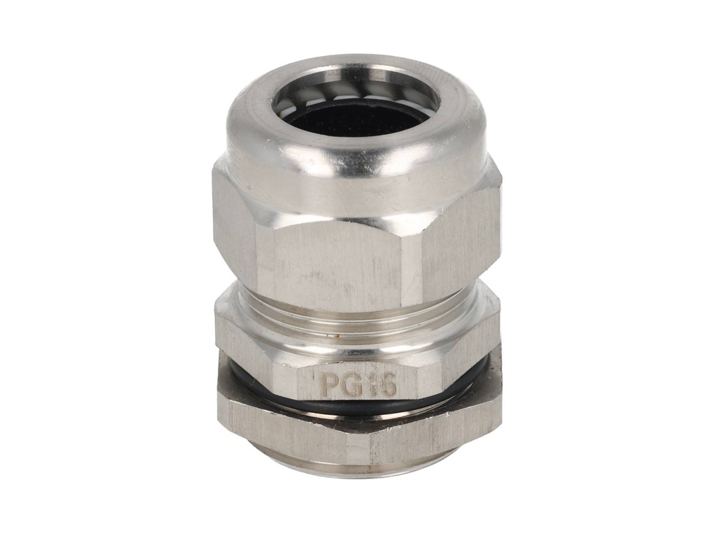 CGSS-PG16 — CONECTOR GLAND. METALICO PG16, CON CONTRA TUERCA, ACERO INOXIDABLE
