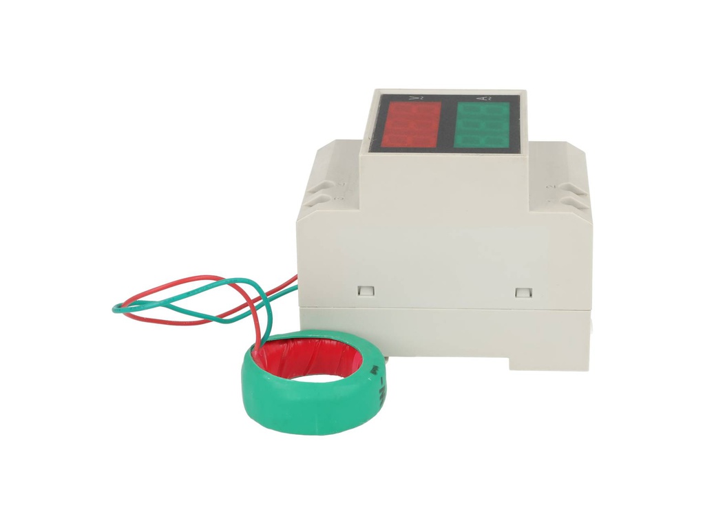 TP-D52-450/200 — MEDIDOR DIGITAL VOLT/AMP, 200-450V/200A MONTAJE EN RIEL DIN C/DONA INTERNA