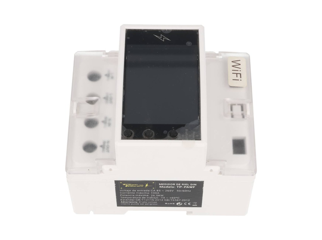TP-PAWF — ANALIZADOR DE ENERGÍA CON WI FI, 8 FUNCIONES CON ALARMA,100AMP. 220VCA