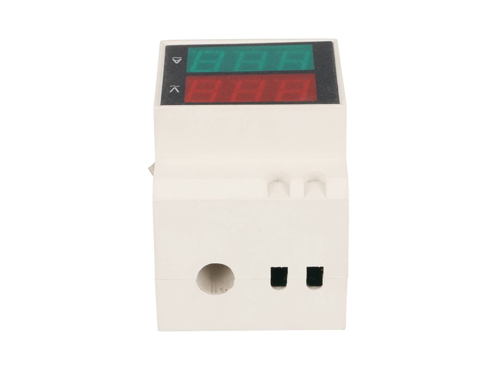 TP-D52-300/99 — MEDIDOR DIGITAL VOLT/AMP, 80-300V/99.9AMONTAJE EN RIEL DIN DONA INTERIOR