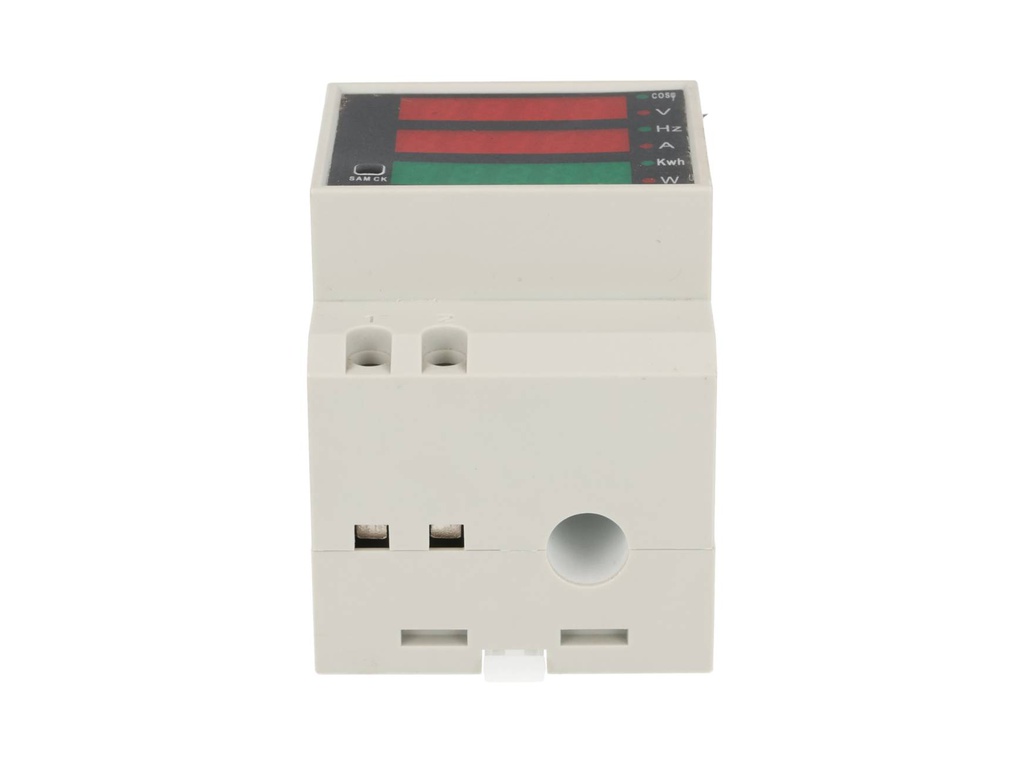 TP-D52-450/100KH — MEDIDOR DIGITAL VOLT/AMP, 200-450V/100A MONTAJE EN RIEL DIN, COSENO DE Fi, V, Hz, A, KWH, W, C/DONA INT. Y EXT.