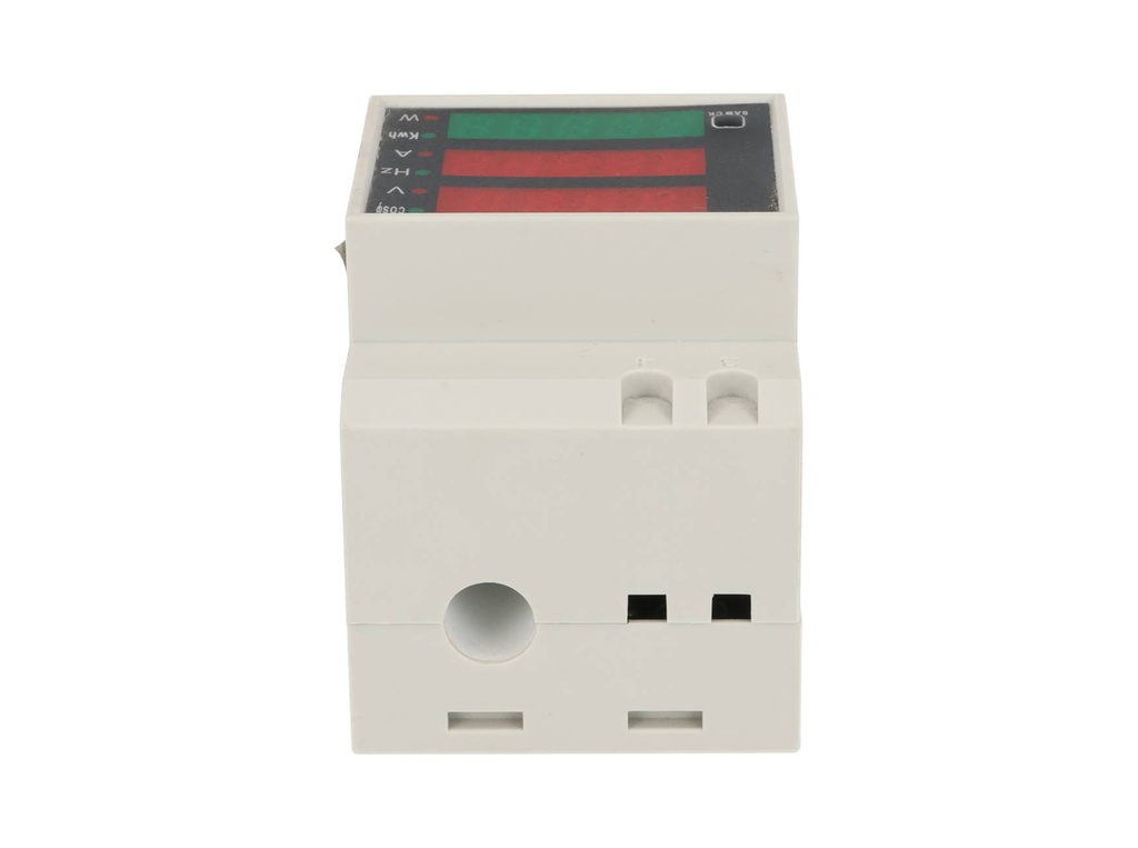 TP-D52-450/100KH — MEDIDOR DIGITAL VOLT/AMP, 200-450V/100A MONTAJE EN RIEL DIN, COSENO DE Fi, V, Hz, A, KWH, W, C/DONA INT. Y EXT.