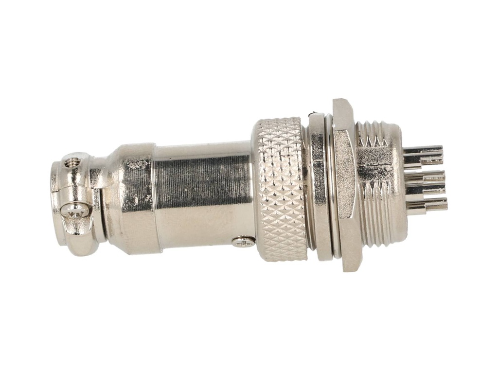 TP-GX16-5P — CONECTORES (PAR GX16 5 PIN MACHO/HEMBRAPARA PANEL Y EXTENCION 5A/125VCA 16mm