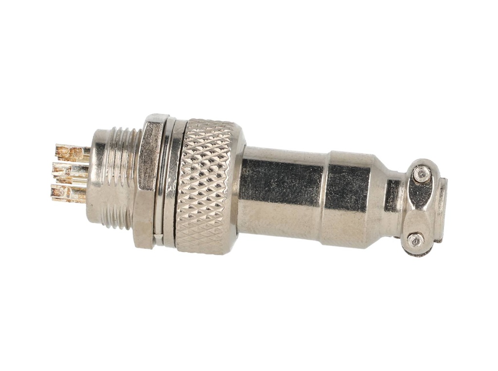 TP-GX12-7P — CONECTORES (PAR GX12 7 PIN MACHO/HEMBRAPARA PANEL Y EXTENSION 4A/125VCA, 12mm