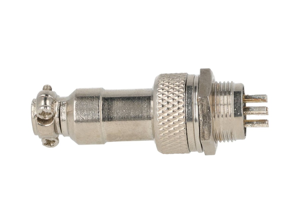 TP-GX12-7P — CONECTORES (PAR GX12 7 PIN MACHO/HEMBRAPARA PANEL Y EXTENSION 4A/125VCA, 12mm