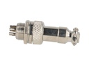 TP-GX12-6P — CONECTORES (PAR GX12 6PIN MACHO/HEMBRAPARA PANEL Y EXTENSION 4A/125VCA, 12mm