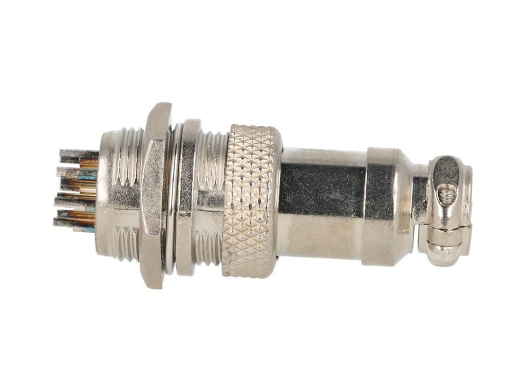 TP-GX16-9P — CONECTORES (PAR GX16 9 PIN MACHO/HEMBRAPARA PANEL Y EXTENCION 4A/125VCA 16mm