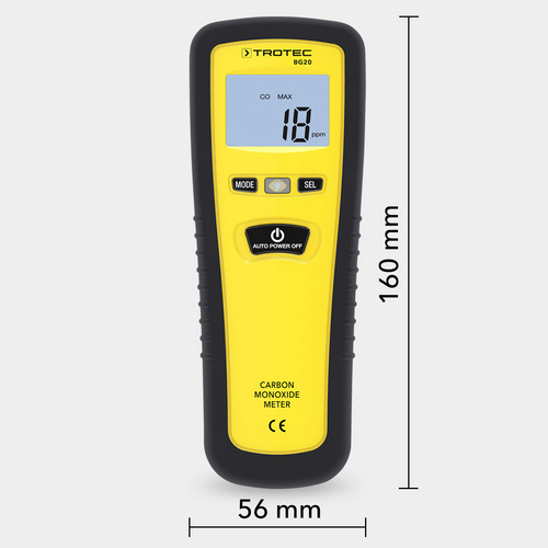 BG20 — MEDIDOR DE (CO) MONOXIDO DE CARBONO, R., MEDICION  0 – 1000 ppm