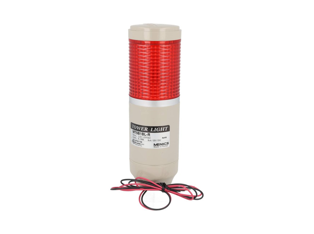MT5B1BL-1R — TORRETA iluminación Stack de 56 mm roja 110 VCA MENICS