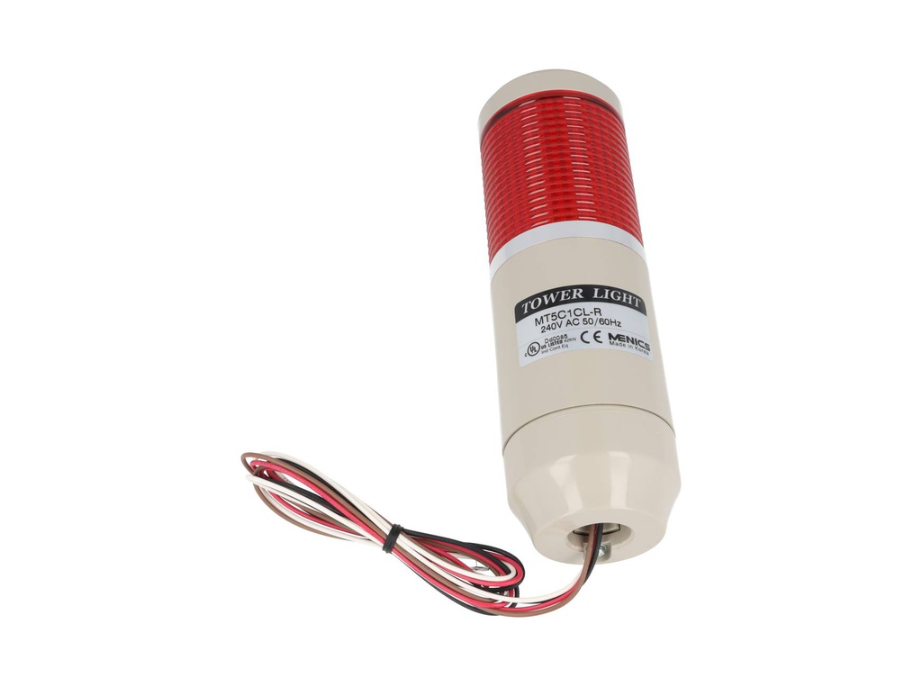 MT5C1CL-1 — TORRETA INDUSTRIAL 220VCA ROJO 56mmCON FLASH