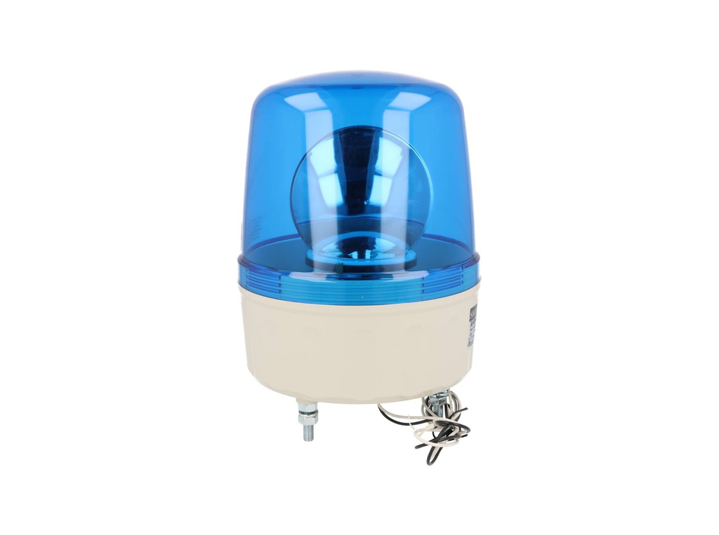AVGB-02-B — FAROLA INDEPENDIENTE ROTATIVA 135mm CON ALARMA AZUL