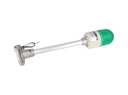 MLPS-110G — FAROLA VERDE 66mm CON ESTROBO Y POSTE 200mm