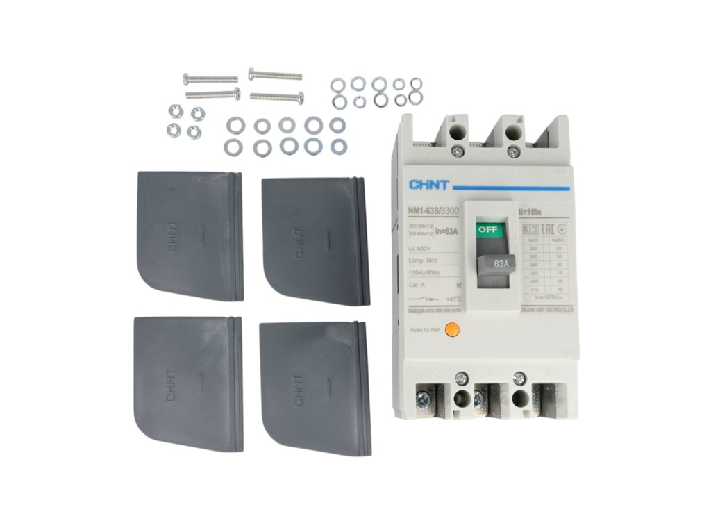 NM1-63S-63A — BREAKER 3X63A 15KA/415V 20KA/240V 415V