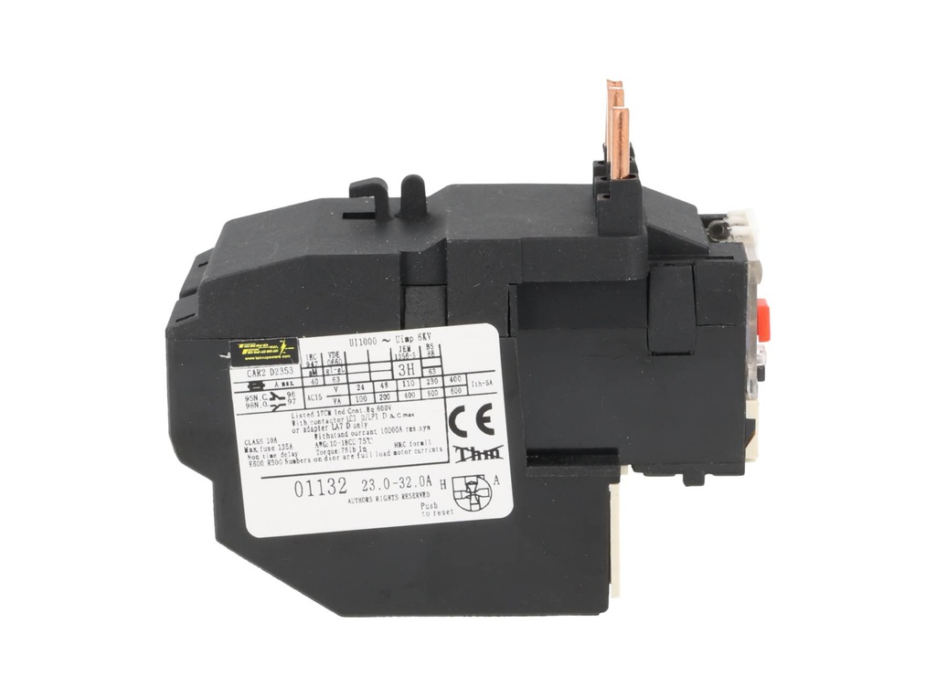 CAR2-D23-32A — RELE. TERMICO PARA LC1, 23-32A. (TRABAJOLIVIANO) 