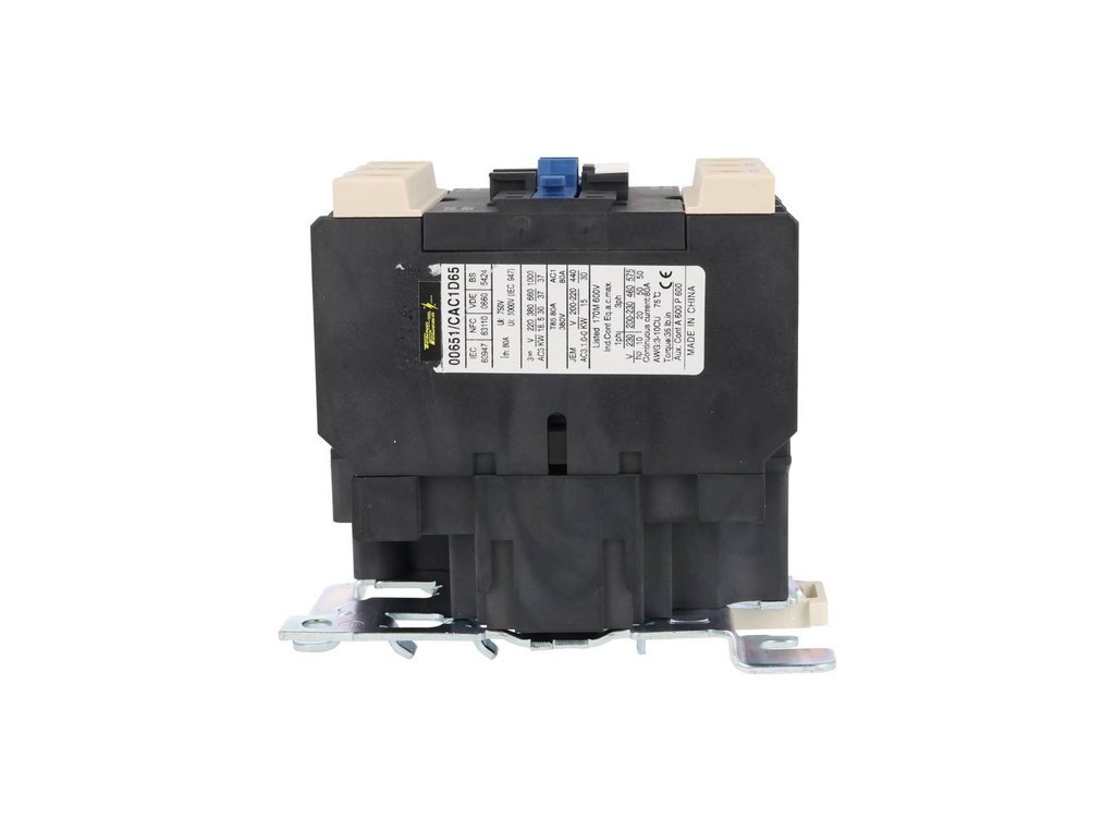 CAC-6510 — CONTACTOR 65A-CA3 80A-CA1 ANTS LC6580-10110VCA, TRABAJO LIVIANO, CONTACTO AUX 1NA+1NC