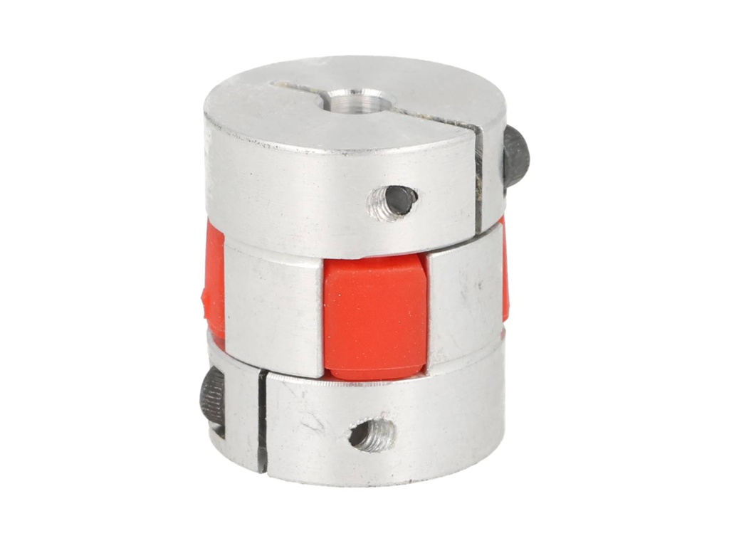 BF-6X6-D25L30 — COPLE FLEXIBLE ALUMINIO D1 6mm, D2 6mm, DEXT 25mm, LONGITUD 30mm, TIPO ESTRELA TORQUE 1.5Nm, VELOCIDAD MAXIMA 6.500RPM