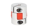 BF-4X6-D25L30 — COPLE FLEXIBLE ALUMINIO D1 4mm D2 6mmD EXT. 25mm, LONGITUD 30mm