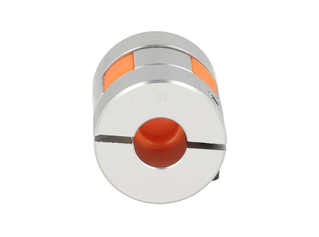 BF-10X12-D25L30 — COPLE FLEXIBLE ALUMINIO D1 10mm D2 12mmD.EXT .25mm, LONGITUD 30mm TIPO ESTRELLA TORQUE 5NM, VELOCIDAD MAXIMA 10, 000RPM