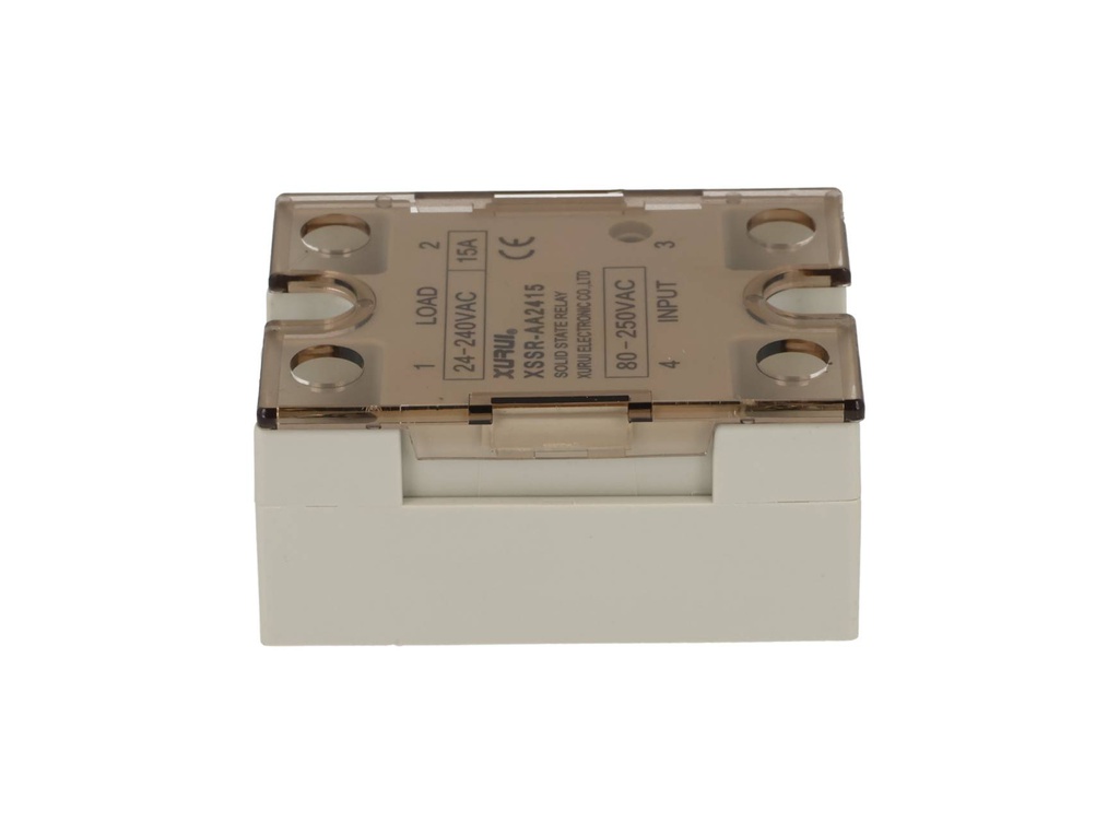SSR-15AA — RELEVADOR ESTADO SOLIDO 15A/240VCA VOLT CONTROL85-280VCA, PARA CARGAS RESISTIVAS, CON LED INDICADOR, CRUCE POR CERO, SALIDA TRIAC