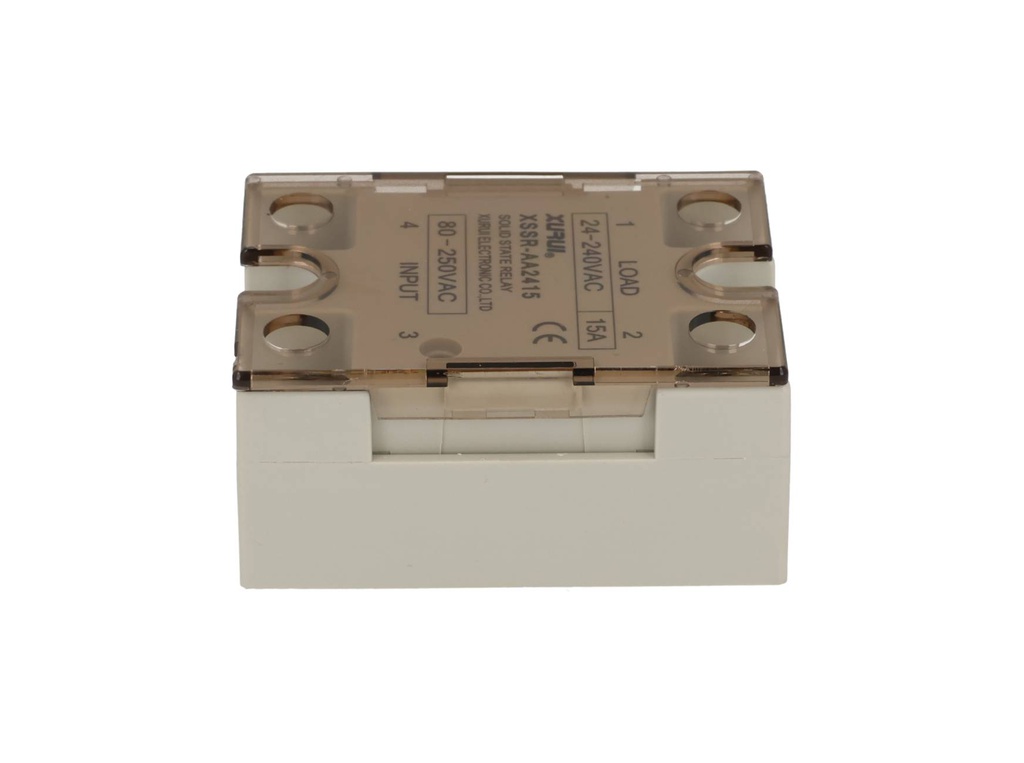 SSR-15AA — RELEVADOR ESTADO SOLIDO 15A/240VCA VOLT CONTROL85-280VCA, PARA CARGAS RESISTIVAS, CON LED INDICADOR, CRUCE POR CERO, SALIDA TRIAC