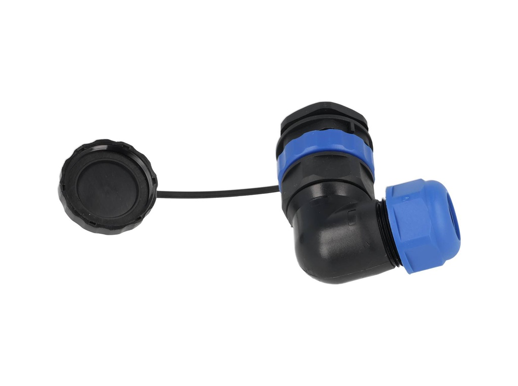 TP-SP28-AP26P — CONECTORES PANEL/ANGULO (PAR) 26PIN, IMPPERMEABLES, IP68 5A/250VCA DIAMETRO DE BARRENO 28mm, PIN COBRE CHAPEADO EN DORADO/PLATEADO