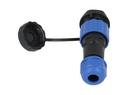 TP-SP16-SP9P — CONECTORES PANEL/RECTO (PAR) 9 PIN IMPERMEABLES IP68, 5A/250VCA, DIAMETRO DE BARRENO 16mm PIN COBRE CHAPEADO EN DORADO/PLATEADO