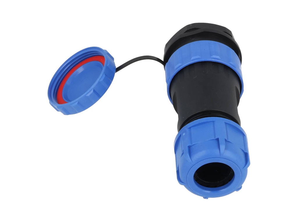 TP-SP28-SP24P — CONECTORES PANEL/RECTO (PAR) 24PIN, IMPERMEABLES IP68, 5A/250VCA, DIAMETRO DE BARRENO 28mm