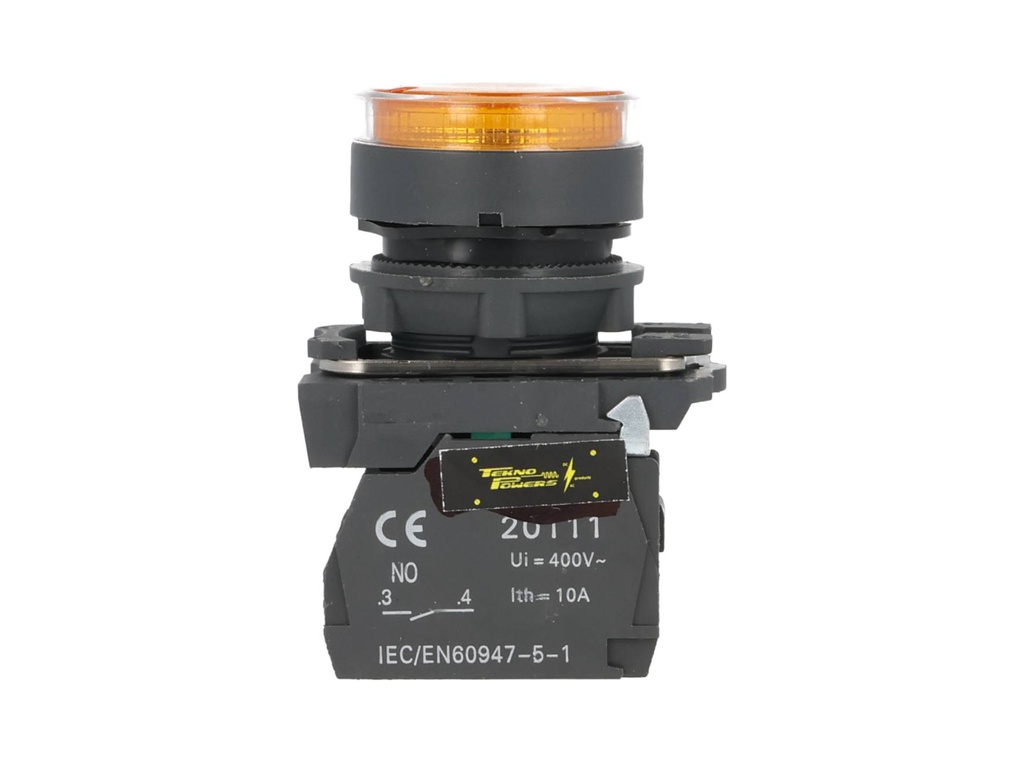 TP-XB5-LY — BOTON PULSADOR PLASTICO CON LED AMARILLONA 22mm *NO SON A PRUEBA DE EXPLOSION*