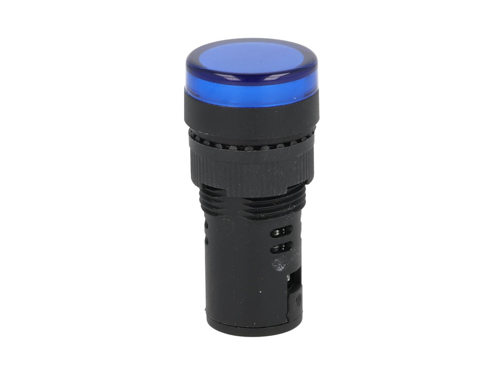 TP-LI16-B24 — LAMPARA PILOTO TIPO LED 24VDCON AC ø 16mmCOLOR AZUL *NO SON A PRUEBA DE EXPLOSION*