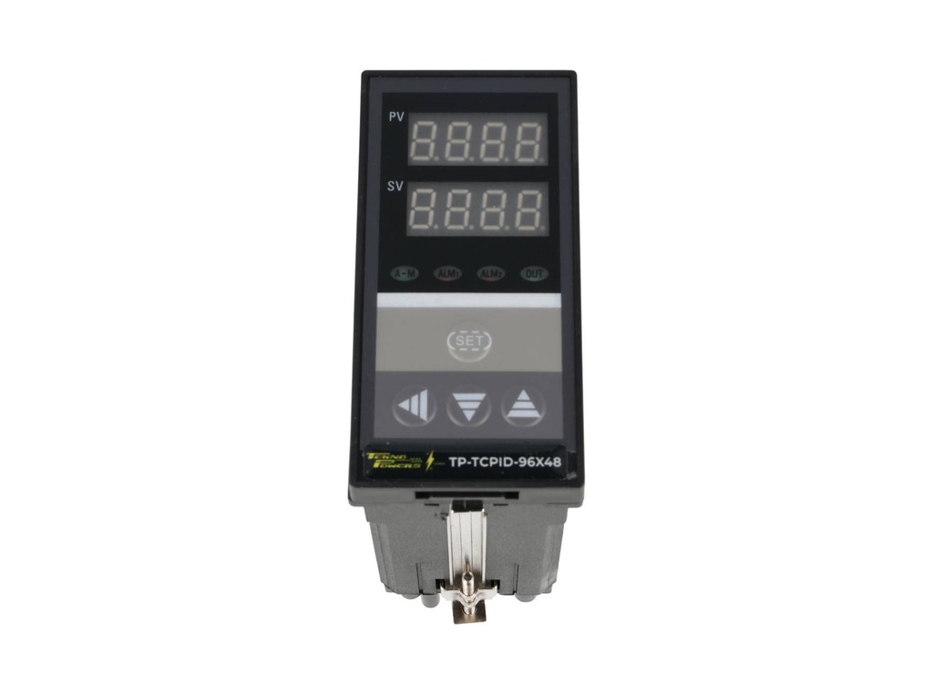 TP-TCPID-96X48 — CONTADOR TEMPERATURA 96X48mm (1/8DIN) , 85-280VCA, PID, 3A-250VCA, 0N-OFF, PROPORCIONAL, J, K, PT100