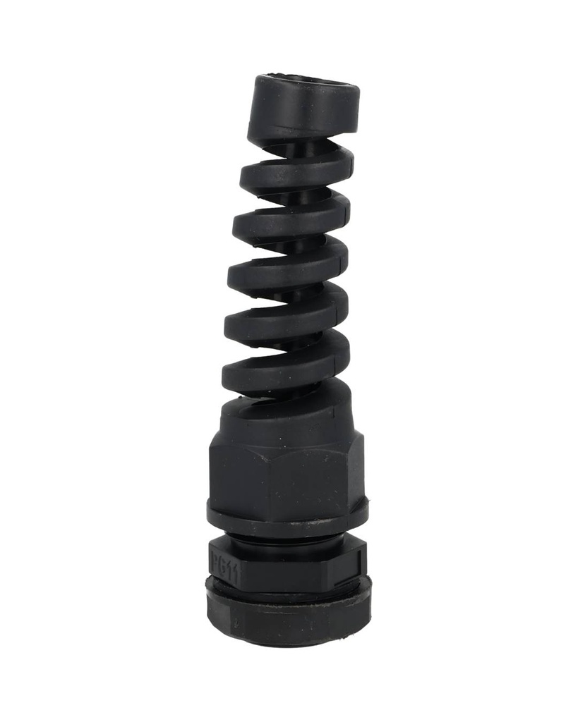 CGE-PG11 — CONECTOR GLAND. NEGRO CON ESPIRAL PG11 INCLUYE TUERCA, BARRENO 3/4 
