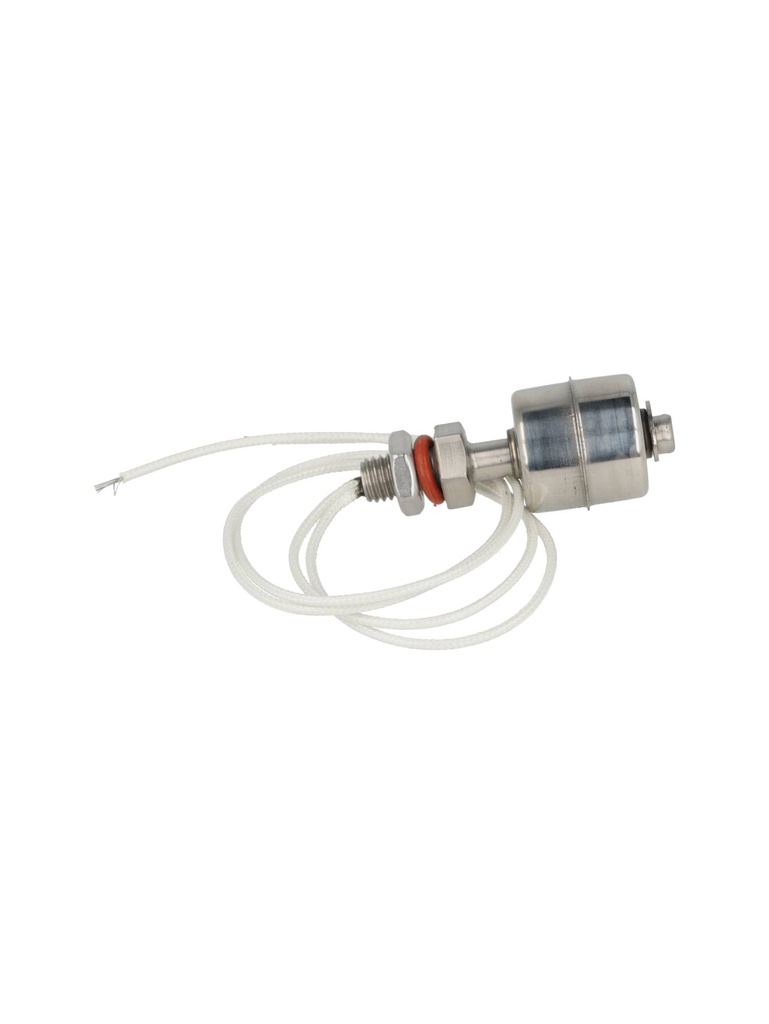 TP-LS45 — FLOTADOR DE NVEL MINI RECTO 45mm ACERO INOX. 0-220VCA/CD, 0.8A, TEMP. 30- 120GRADOS
