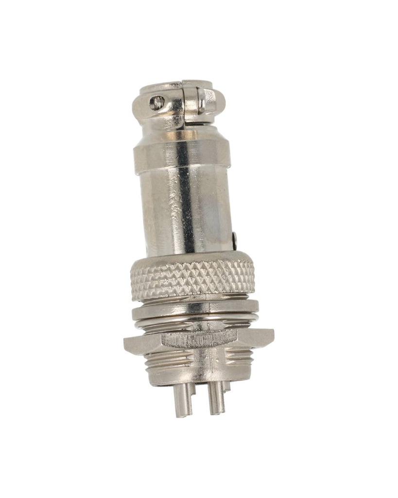 TP-GX16-4P — CONECTORES (PAR GX16 4 PIN MACHO/HEMBRAPARA PANEL Y EXTENCION 5A/125VCA 16mm