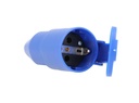 404010-06 — TOMA CORRIENTE TIPO EUROPEO AZUL, 2 POLOS, + T, 220-240V, 50-60Hz