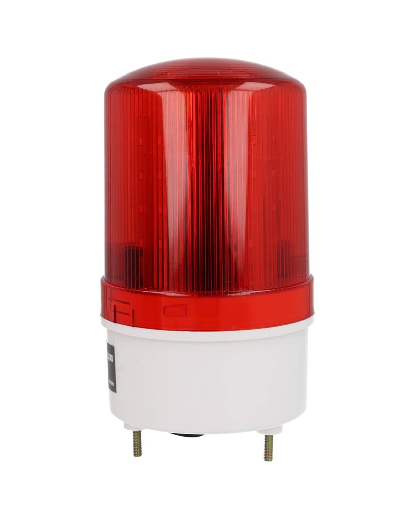 TP-SLR100R100/240 — TORRETA ROTATIVA TIPO LED ROJO CON BUZZER 110/240VCA, IP65, CON SOPORTE PARA PARED