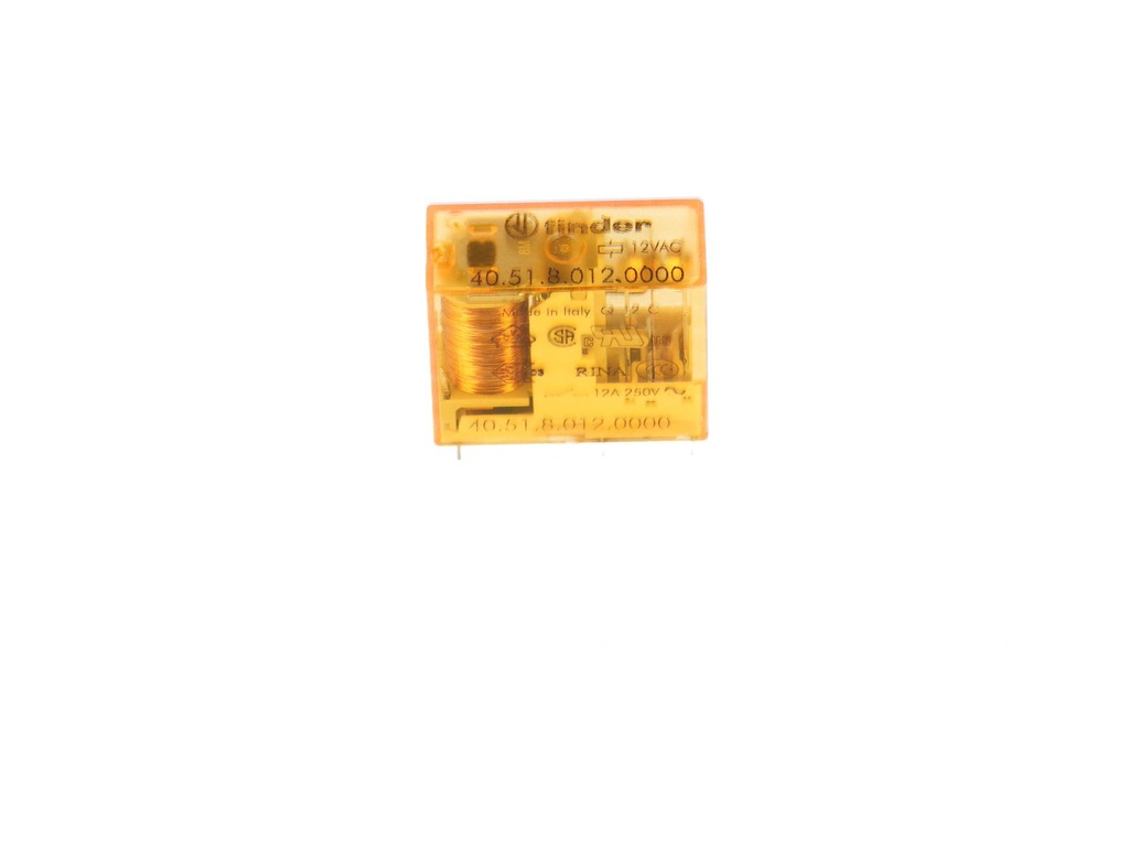 405180120000 — RELE P/CI 12VCA 1P2T 10AMP.
