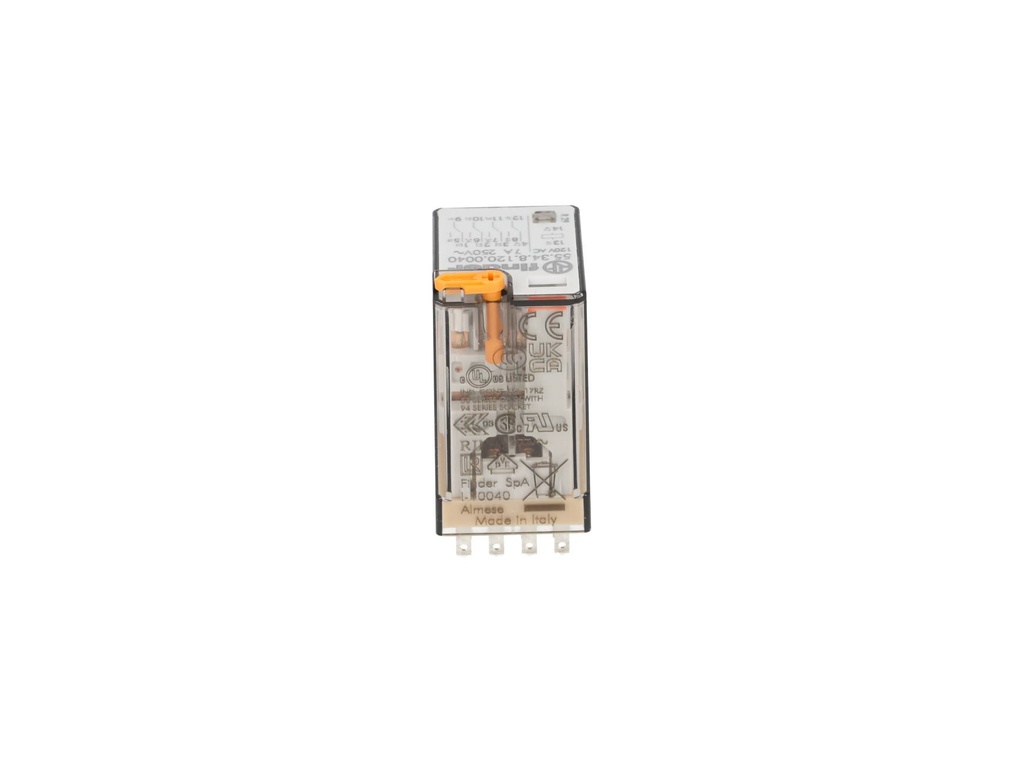 553481200040 — RELE 120VCA 4P2T 10AMP.