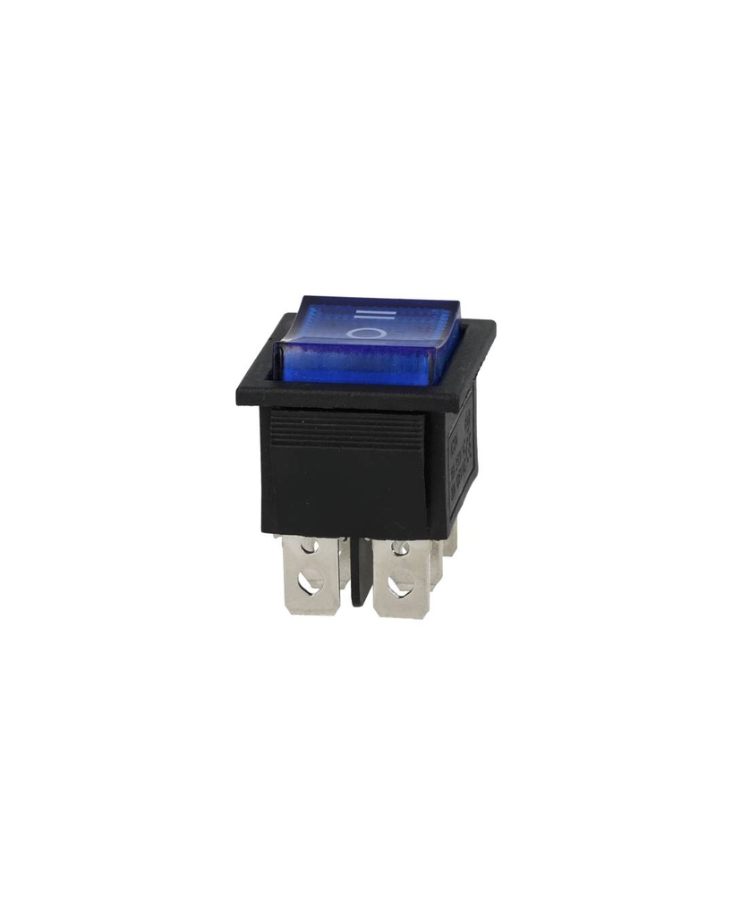 TP-321-2T-B — INTERRUPTOR 2P2T AZUL ON-OFF-ON, 6 TERMINALES