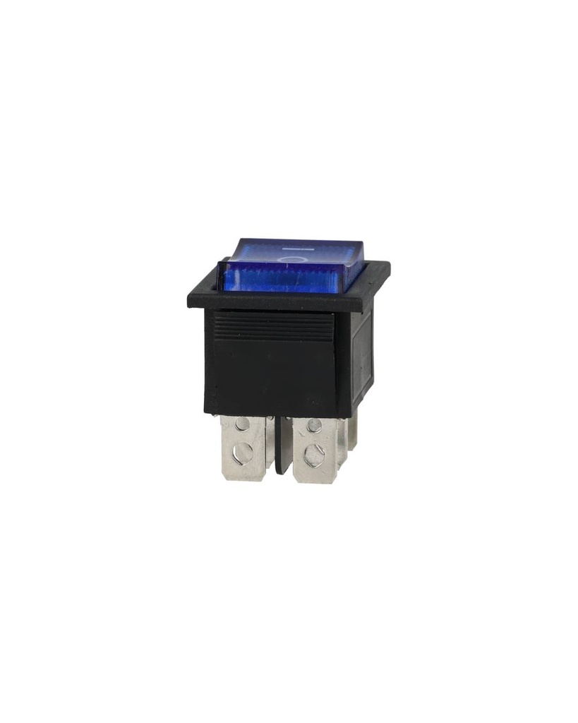 TP-321-2T-B — INTERRUPTOR 2P2T AZUL ON-OFF-ON, 6 TERMINALES