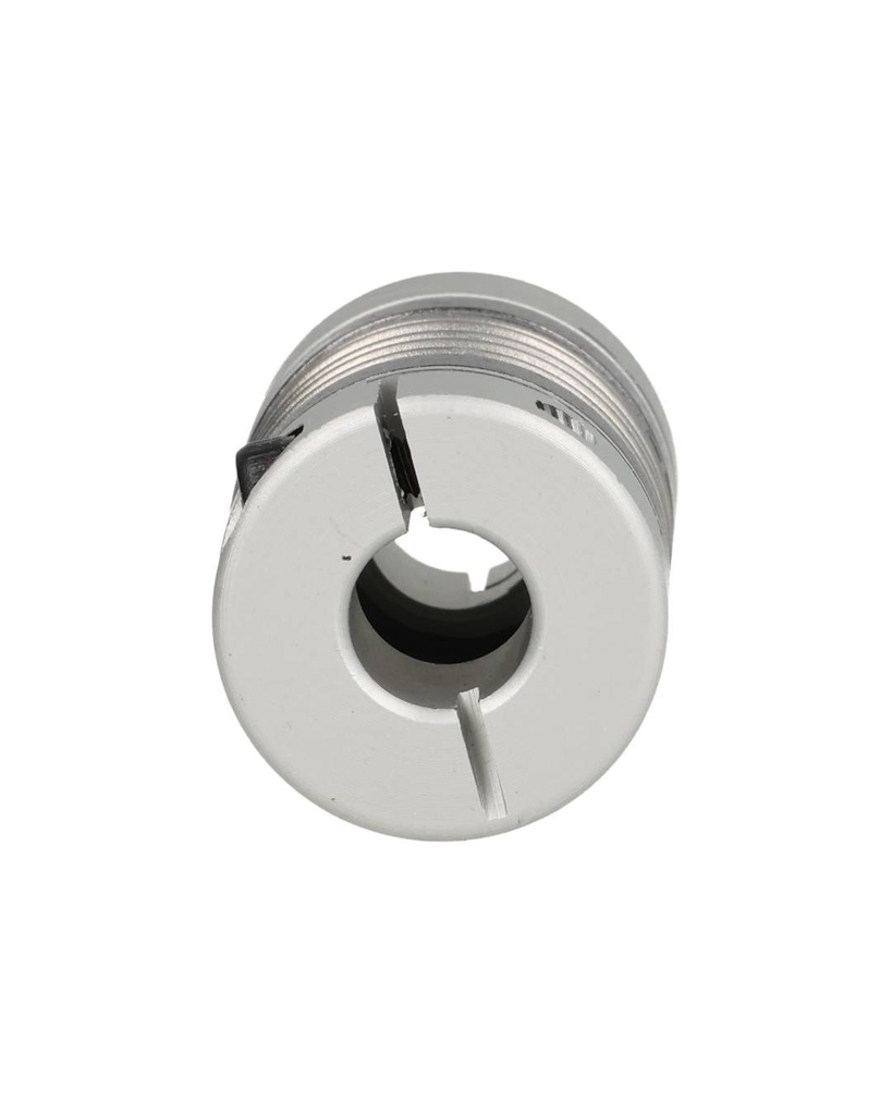 BB-8X8-D20L32 — COPLE FLEXIBLE ALUMINIO D1 8mm, D2 8mm, DEXT 23mm, LONGITUD 32mm, TORQUE 2Nm, VELOCIDAD MAXIMA 18.000RPM
