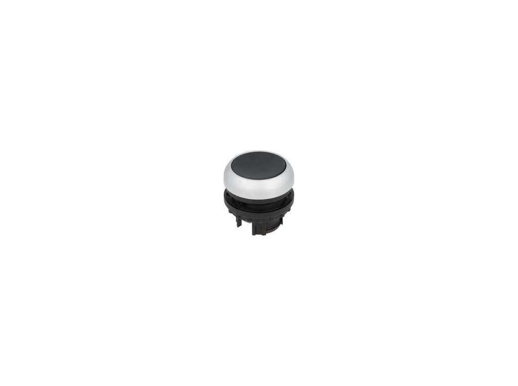 M22-D-S — PULSADOR PLANO NEGRO MOMENTANEO
